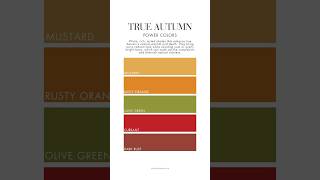 TRUE AUTUMN - Best and worst colors 🤎🍁🍂 #coloranalysis #trueautumn