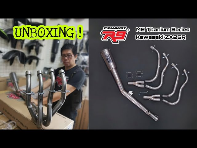 Unboxing the R9 M2 Titanium Exhaust for Kawasaki ZX25R (09/01/2020