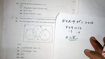 Venn Diagram exam questions ECZ 2019 paper 2