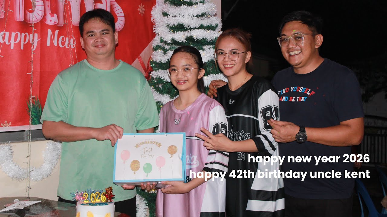 vlog celebrating🎉new year 2026 + birthday uncle kent🎂 + unboxing new year gift🎁