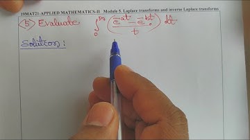 LT5.   Laplace transform-Few problems on Division by t.