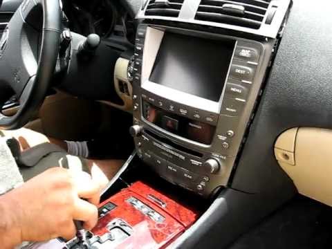 How To Remove Radio / Navigation / Display From 2006, 2007, 2008 Lexus Is250, Is350 For Repair - Youtube