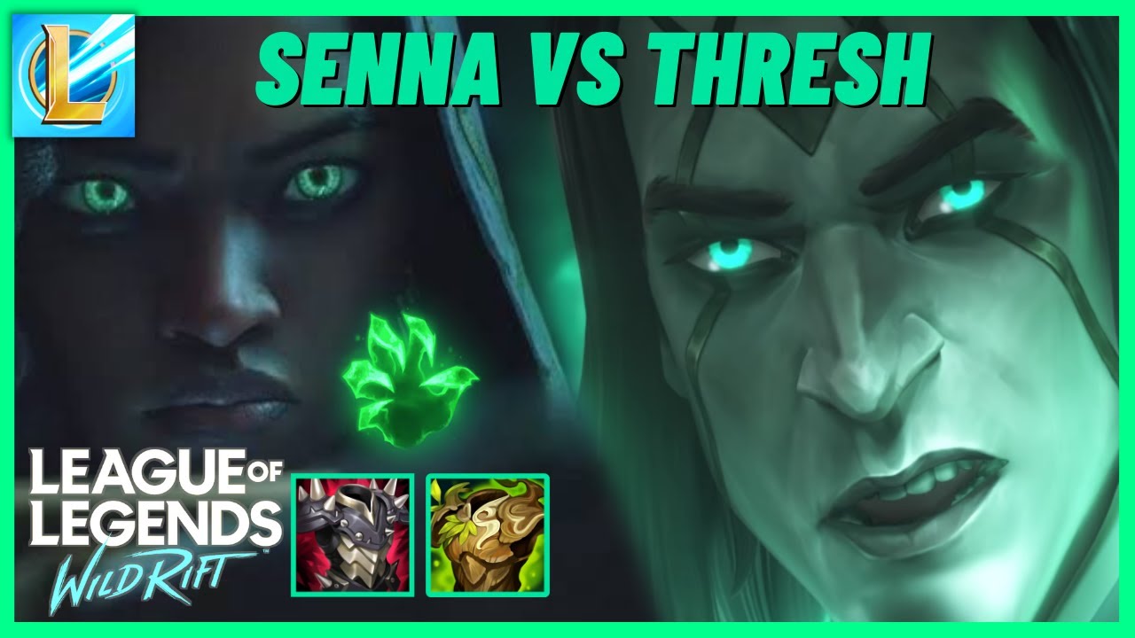SENNA & LUCIAN ON SYNC VS RANK GAME THRESH ABUSE COUNTERING WITH PURE TANK SENNA BUILD WILD RIFT