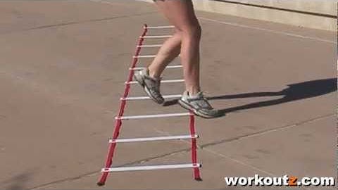 Workoutz.com - Agility Ladder Drills - LATERAL 2 IN 2 OUT SHUFFLE (Version 2)