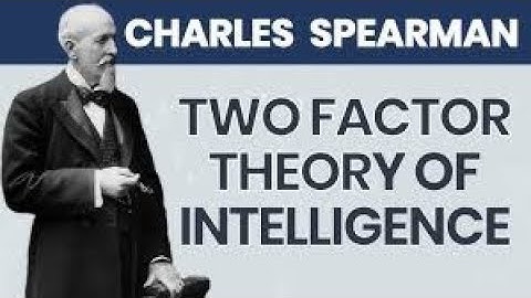 Two Factor Theory by Charles Spearman