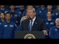 Trump honors Artemis II crew at NASA’s Johnson Space Center