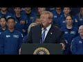 Trump honors Artemis II crew at NASA’s Johnson Space Center