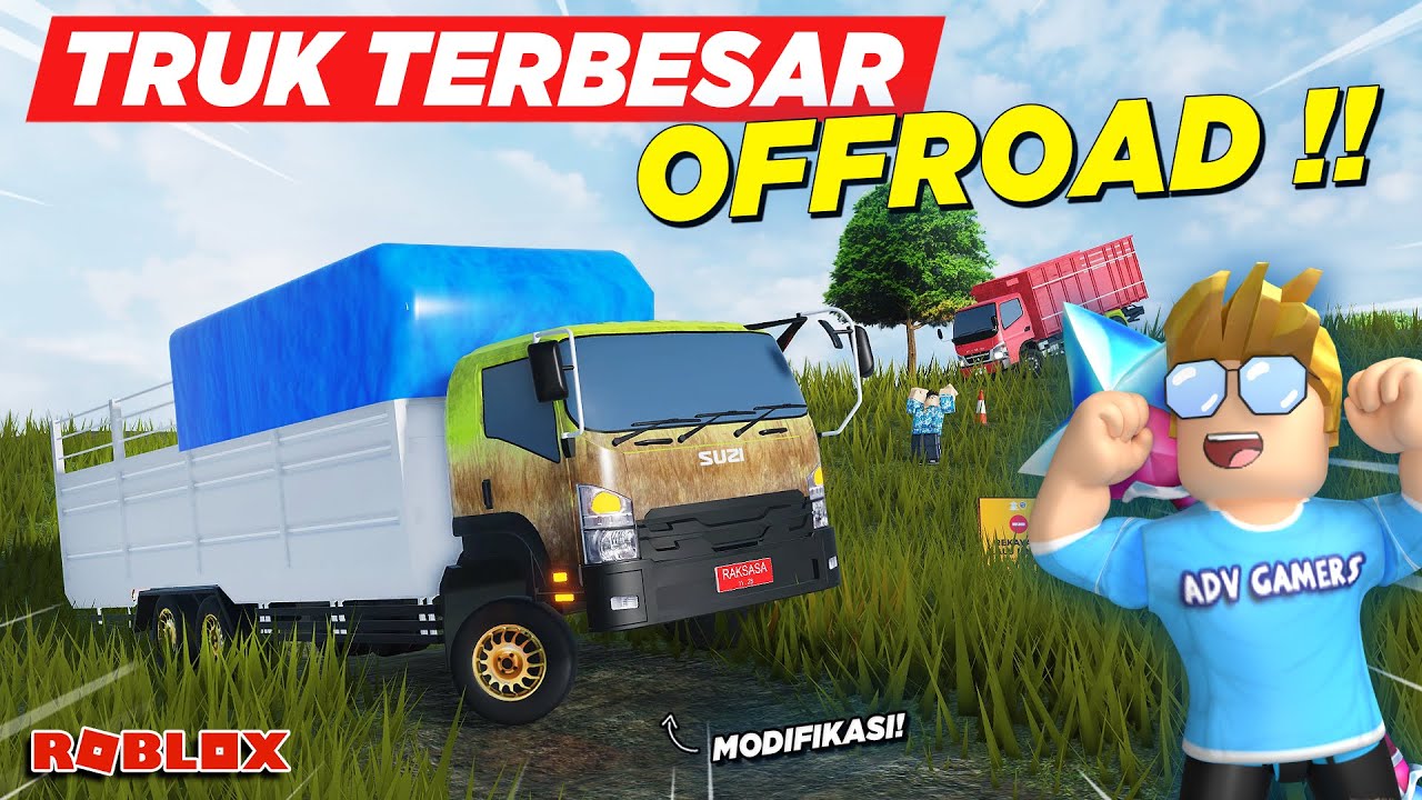 TRUK TERBESAR MODIFIKASI DIPAKSA OFFROAD BERLUMPUR !! ROLEPLAY CDID UPDATE - Roblox Indonesia
