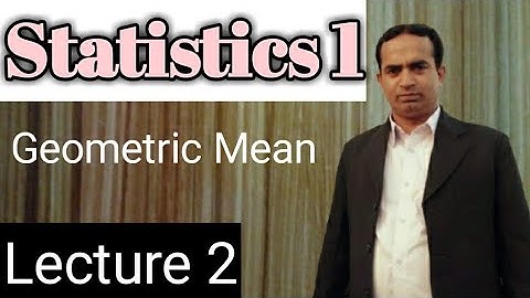 Geometric Mean | Lecture 2 | in urdu | in hindi