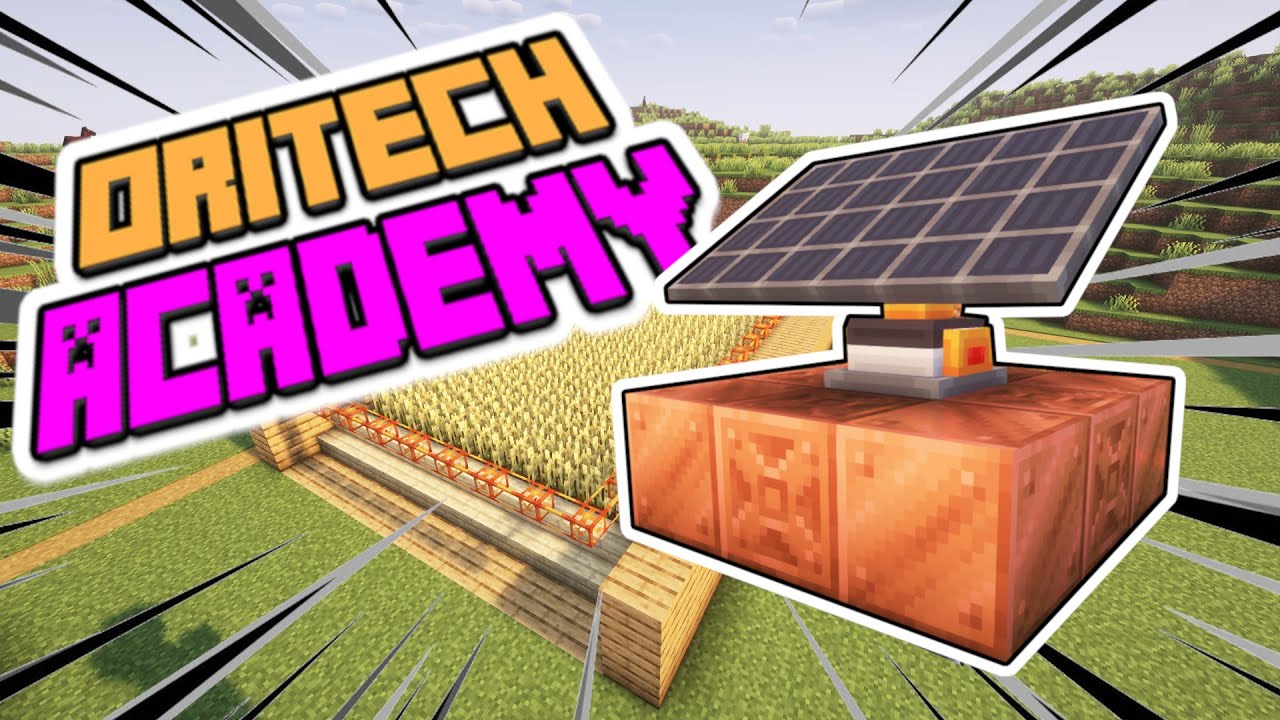EP 7 - Solar Power! Minecraft Oritech Academy EP 7 - Farm Automation, Large Energy Battery