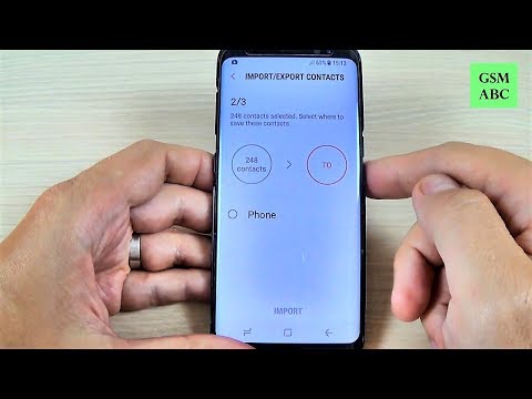 Samsung Galaxy S8, S8+, NOTE 8 - How to Copy Contacts from SIM to Phone Memory