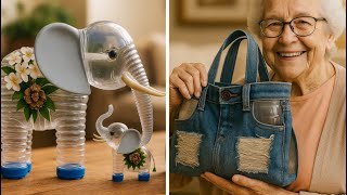 : 17 Ideias GENIAIS com Garrafas PET e Papel~ao (Decorac~ao F'acil!)
