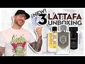 Unboxing 3 new lattafa fragrances  featuring lattafa liam grey