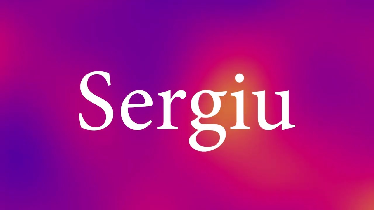 La mulți ani, Sergiu!