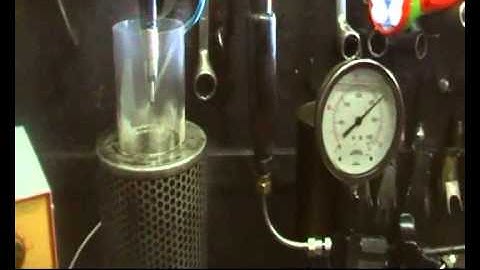 Common rail testing system for one injector