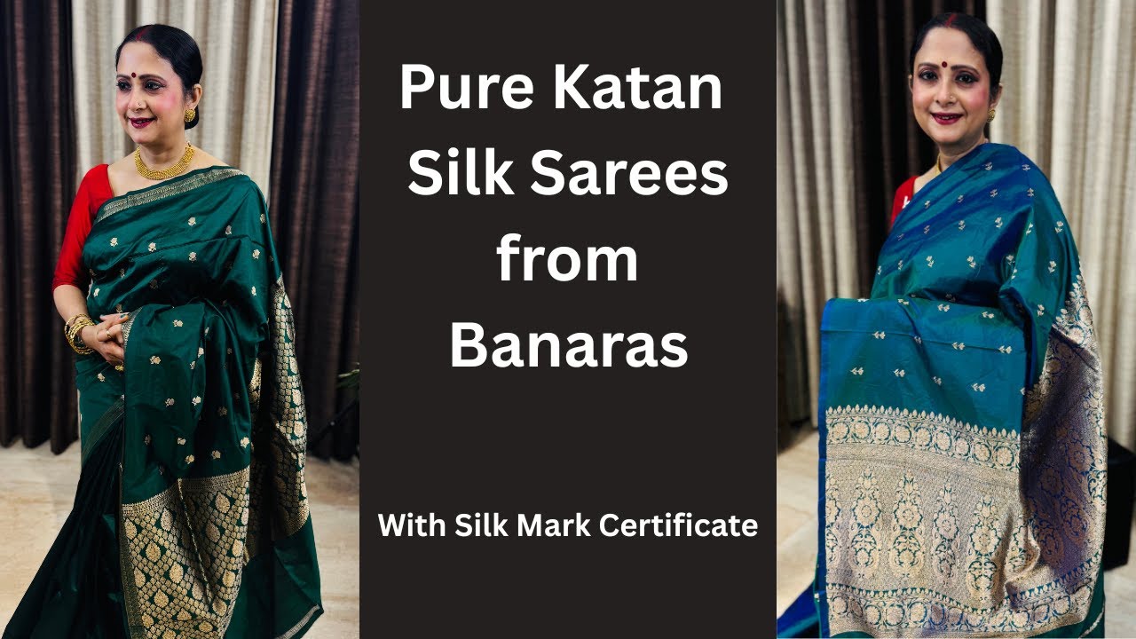 Pure Katan Silk Sarees | Silk Mark Certified | COD Available | Sanchita