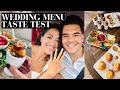 OUR WEDDING MENU FOOD TASTING || YAMI MUFDI: WEDDING SERIES