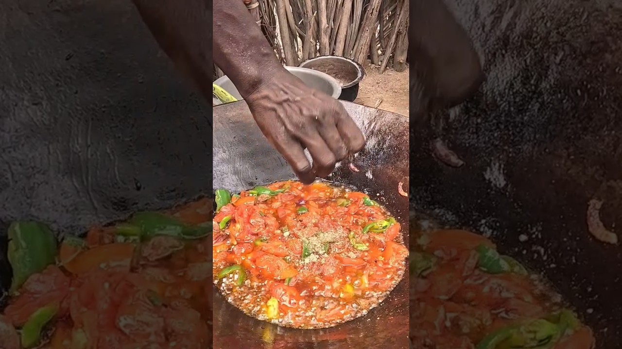 Turkana Tribe Village Women Cooking in the Village 
