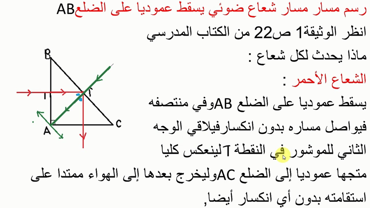تطبيق على قوانين الموشور السنة الأولى ثانوي جذع مشترك