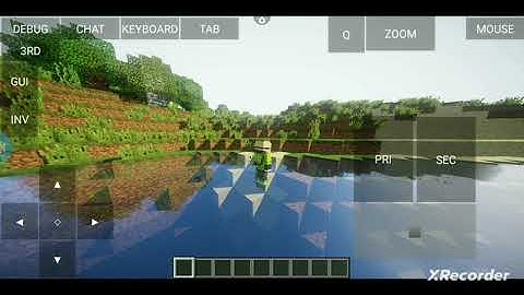 chocapic13 V6 medium shader in pojavlauncher in 4gb ram phone