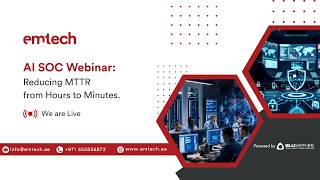 From Reactive SOC to Autonomous AI SOC | AI-Driven Cybersecurity Webinar by Emtech & BluSapphire
