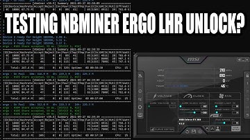 Testing The New NBminer 39.5 LHR Unlock for Ergo with my RTX 3060! Ergo LHR Unlock