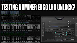 Testing The New Nbminer 395 Lhr Unlock For Ergo With My Rtx 3060 Ergo Lhr Unlock