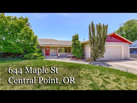 644 Maple St, Central Point, OR home video tour