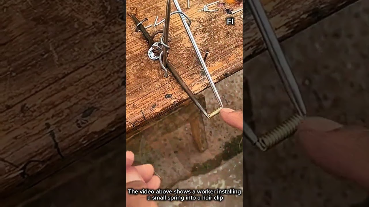 Spring Installation For Hair Clip