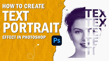 How to create text portrait effect? #photoshop #adobephoto #photography #creative #tips