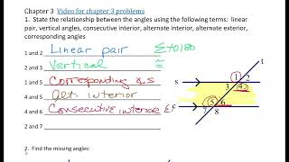 Ryken Geometry Chap 3 midterm 2023