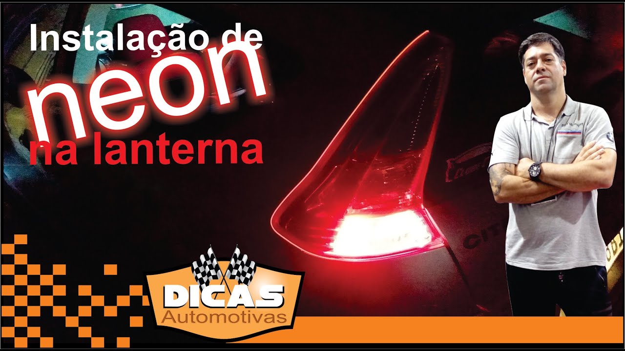Instalação de led neon nas lanternas do carro / Dicas Automotivas - YouTube