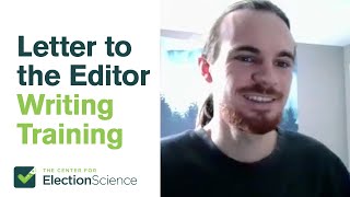 Letter to the Editor Writing Training for Approval Voting Advocates