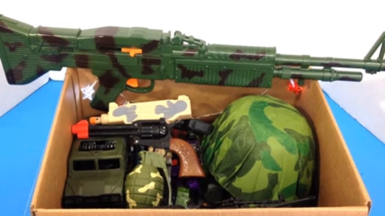 Box of Toys 💥 Box Full of Toys 🔫 Toy Guns 🔫 Military Toys 🐠 Kids Toys ⚔