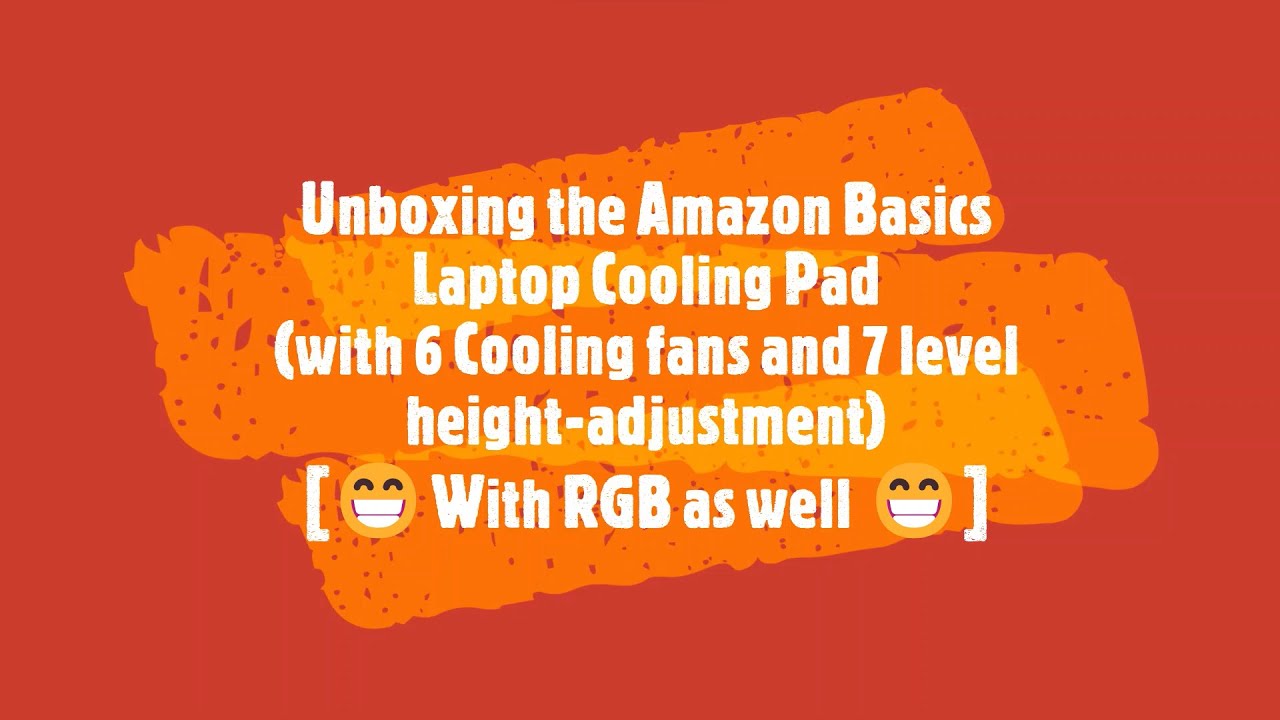 Unboxing the Amazon Basics Laptop Cooling Pad(with 6 Cooling fans and 7