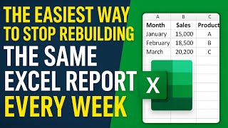 The Easiest Way to Stop Rebuilding the Same Excel Report Every Week