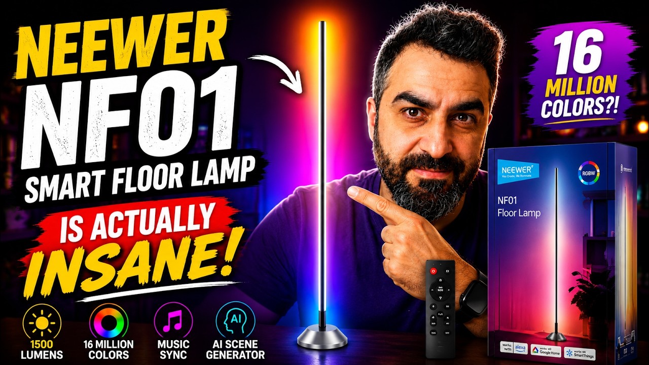 The NEEWER NF01 Smart Floor Lamp Is Actually Insane! - YouTube