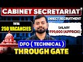 Cabinet Secretariat recruitment Through GATE | Vacancies & Salary | Shishir Das Sir