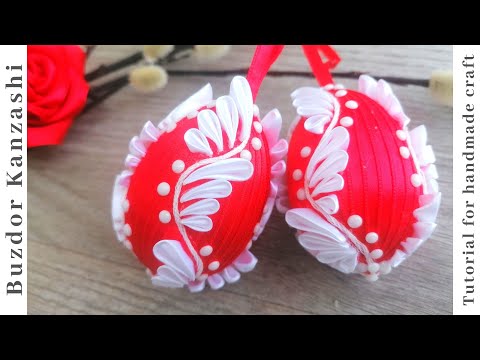 Videó: DIY Kanzashi Stílusú Húsvéti Tojás Szatén Szalagokból, Egyszerű Technika és Articsóka