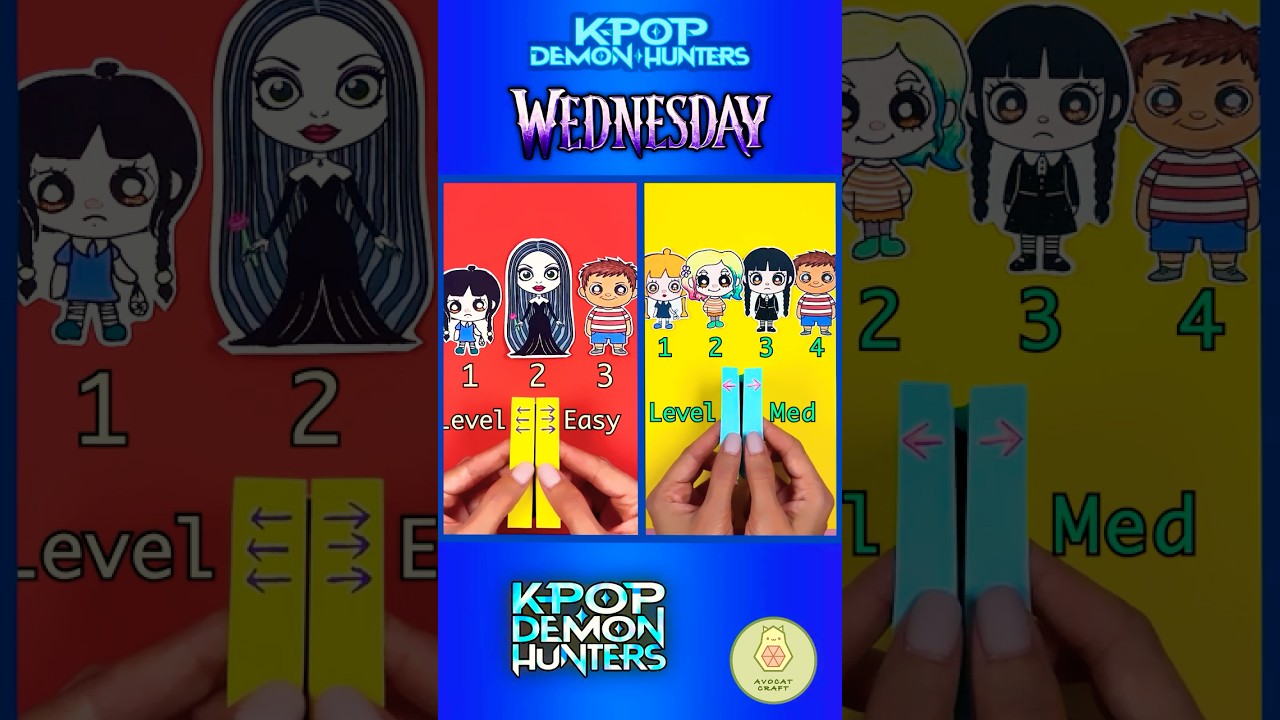 Epic Guess Sticker Showdown ⚡ Wednesday Meets Kpop Demon Hunters 