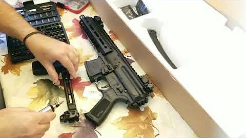 Sig MPX 8" LE unboxing and PBC Brace install