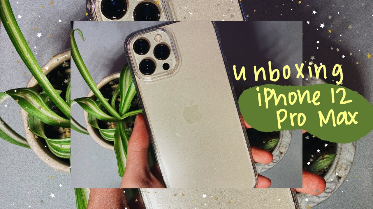 unboxing ✨ gold iphone 12 pro max ✨ + accessories