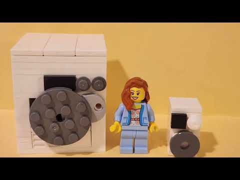 Mini washing machine for a lego person