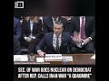 Sec. of War Goes Nuclear on Democrat After Rep. Calls Iran War "a Quagmire"