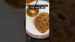 Buttery dal makhani with flaky laccha paratha pure comfort food🤤 #desifoods #dalmakhani #shortsviral