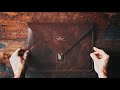 MAKING A HANDMADE ENVELOPE STYLE LEATHER IPAD COVER - DIY BUILD ALONG - ASMR