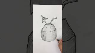 رسم عصير نارجيل طازج Draw fresh Nargile juice