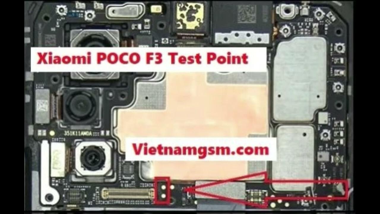 Xiaomi Poco F3 Test Point EDL Mode ISP EMMC PinOUT