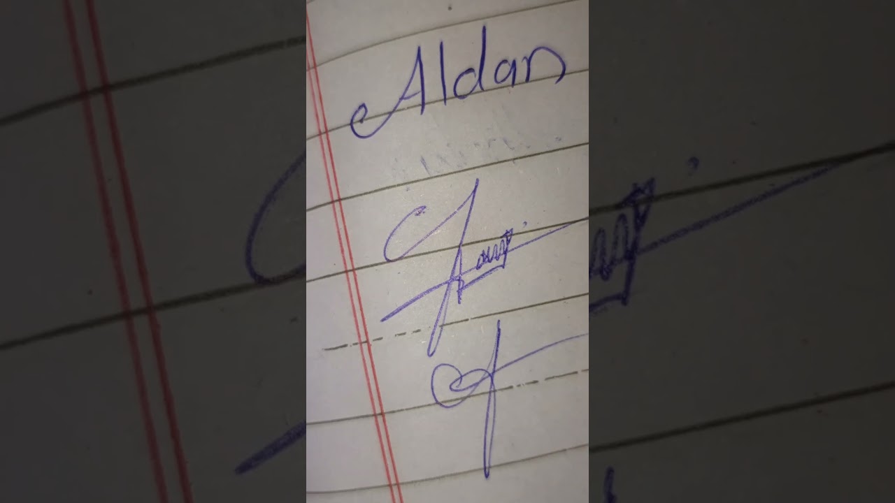 Aldan name signature ideas and styles 