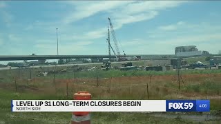 465 ramps onto US 31 NB now closed until November